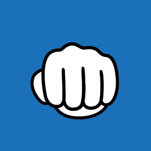 ręka niebieska kamień